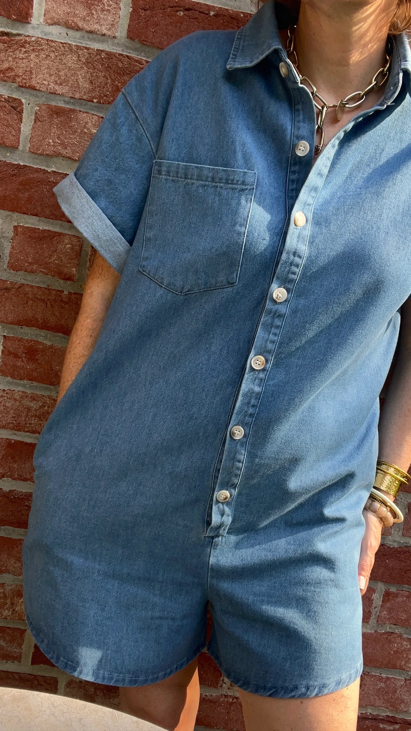 Combi-short denim – photo 5